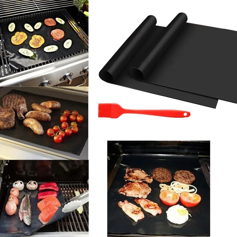 40*33cm Reusable Non-Stick BBQ Accessories Grill Mat for PTFE Barbecue Baking Liners Barbeque Accessories Kitchen Gadgets
40*33cm Reusable Non-Stick BBQ Accessories Grill Mat for PTFE Barbecue Baking Liners Barbeque Accessories Kitchen Gadgets