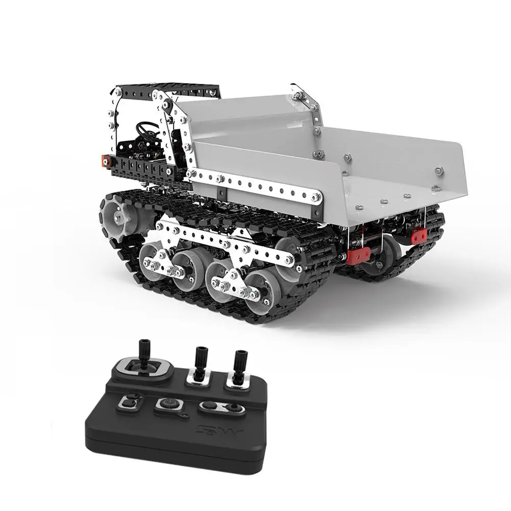 934Pcs 2.4G 10CH RC Tracked Dump Truck DIY Stainless Steel Assembled Vehicle Metal RC Car Model Birthdaty Gifts
934Pcs 2.4G 10CH RC Tracked Dump Truck DIY Stainless Steel Assembled Vehicle Metal RC Car Model Birthdaty Gifts