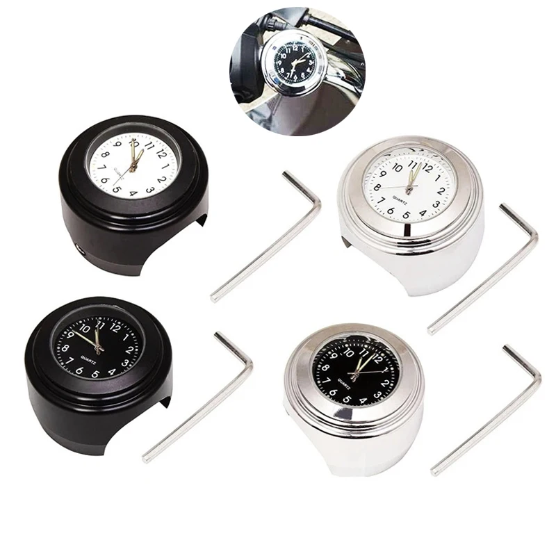 Universal 7/8" Motorbike Clock Dustproof Quartz Clock Waterproof Handlebar Mount Watch Motorcycle Timetable Clock with Wrench
Universal 7/8" Motorbike Clock Dustproof Quartz Clock Waterproof Handlebar Mount Watch Motorcycle Timetable Clock with Wrench