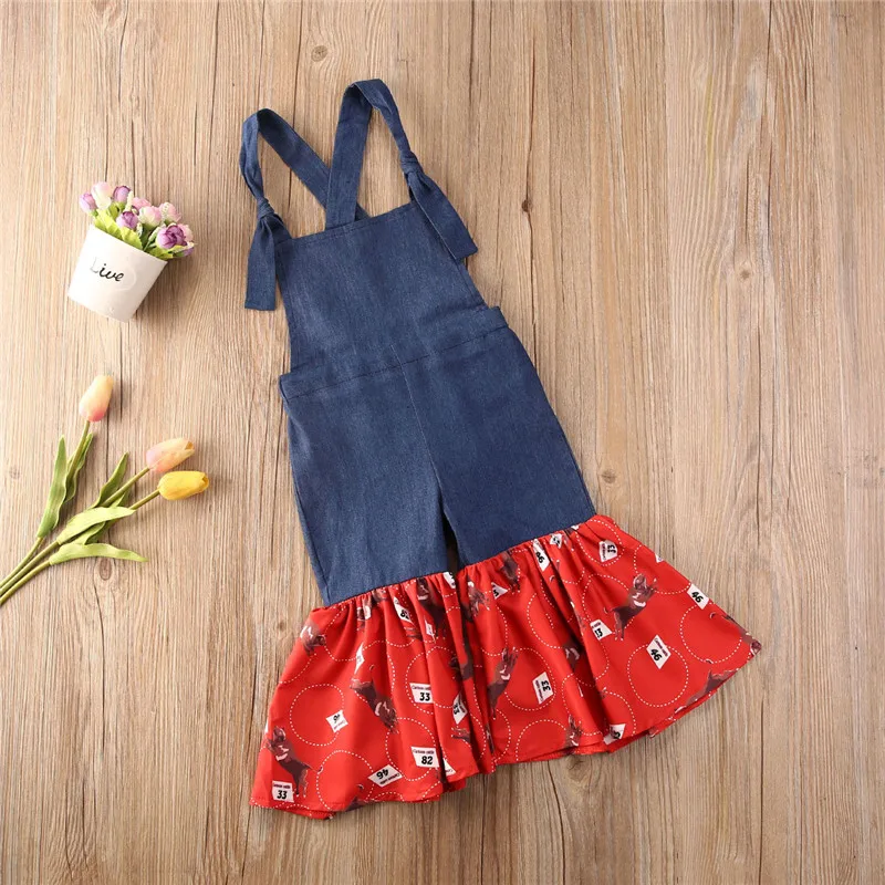 1-6Y Infant Baby Girls Rompers Sleeveless Backless Denim Cloth Overalls Floral Animal Print Sleeveless Blue Flare Pants Jumpsuit
1-6Y Infant Baby Girls Rompers Sleeveless Backless Denim Cloth Overalls Floral Animal Print Sleeveless Blue Flare Pants Jumpsuit