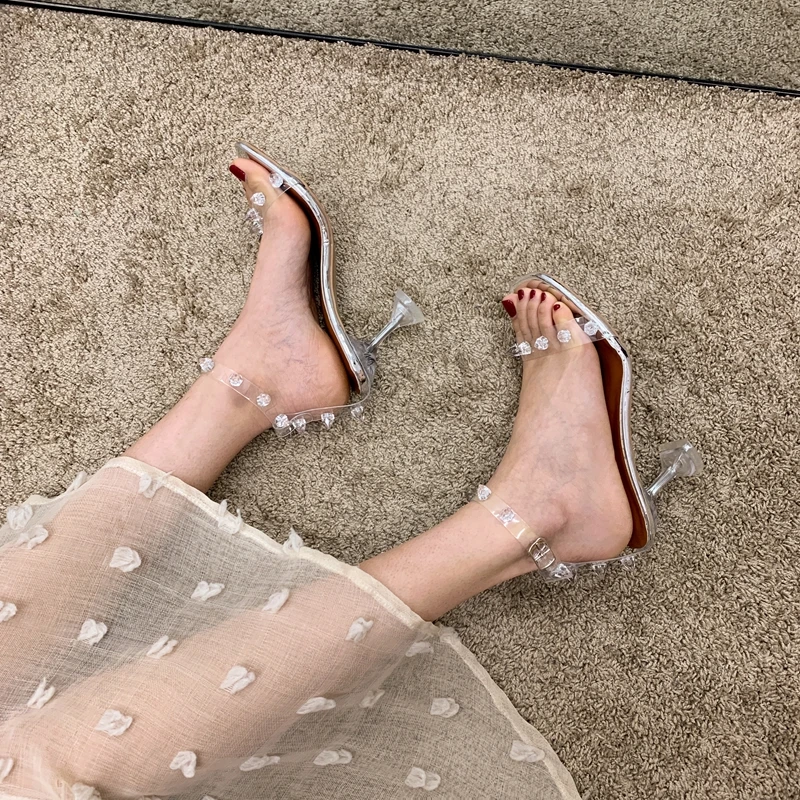 MIYEDA Transparent Sandals Heels with Rivet Elelgant Special Women Shoes Buckle Strap Summer Bling Office Lady Sandal
MIYEDA Transparent Sandals Heels with Rivet Elelgant Special Women Shoes Buckle Strap Summer Bling Office Lady Sandal