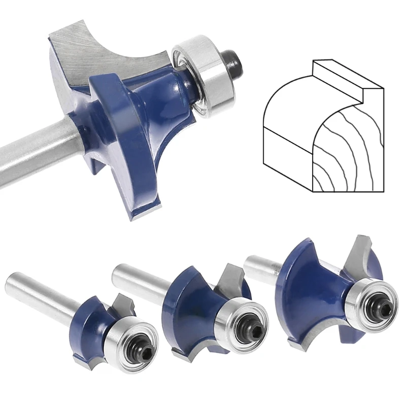 2021 New 3 Pcs Radius 1/4" Shank Round Over Beading Edging Router Bit Set For Woodworking
2021 New 3 Pcs Radius 1/4" Shank Round Over Beading Edging Router Bit Set For Woodworking