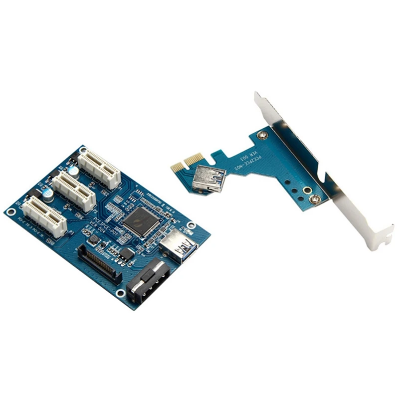 PCI-E to PCIe Riser Card 1 to 3 PCI-E to PCIe 1X Interface Expansion Card 3-Port PCIe Slot
PCI-E to PCIe Riser Card 1 to 3 PCI-E to PCIe 1X Interface Expansion Card 3-Port PCIe Slot