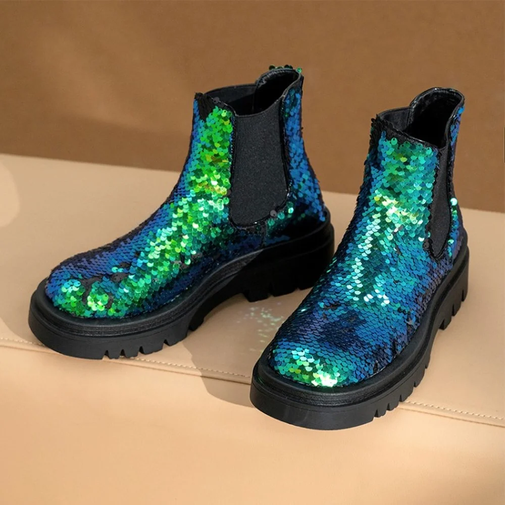 Womens Round Toe Sequins Bling Ankle Boots Chunky Heel Pull On Shoes Match Colors Punks Plus Size new 2022 SONDR
Womens Round Toe Sequins Bling Ankle Boots Chunky Heel Pull On Shoes Match Colors Punks Plus Size new 2022 SONDR