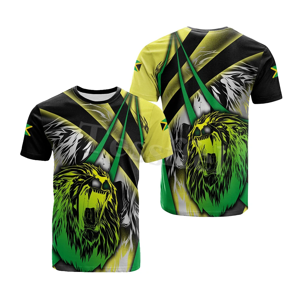 Tessffel Jamaica Lion Emblem Summer New Fashion 3D Print Tops Tee Tshirt Men Women Short Sleeve T shirt Streetwear Style-11
Tessffel Jamaica Lion Emblem Summer New Fashion 3D Print Tops Tee Tshirt Men Women Short Sleeve T shirt Streetwear Style-11