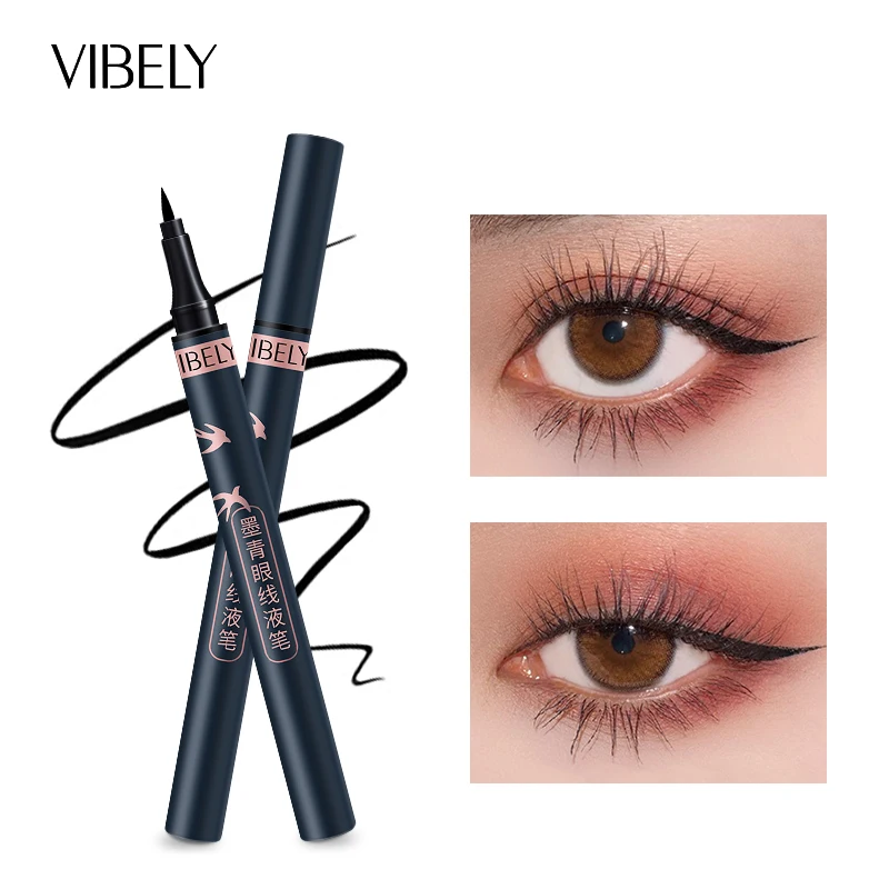 VIBELY Liquid Eyeliner Pen Long Lasting Eye Liner Pencil Non-smudge Waterproof And Sweat-proof Non-discoloring Eye Makeup TSLM2 
VIBELY Liquid Eyeliner Pen Long Lasting Eye Liner Pencil Non-smudge Waterproof And Sweat-proof Non-discoloring Eye Makeup TSLM2