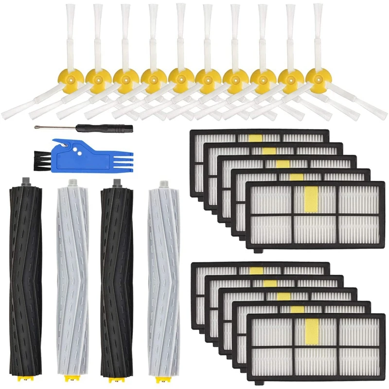Hot TOD-Replacement Parts Accessory Kit for IRobot Roomba 800 Series & 900 Series Replenishment Kit,10 Filter,10 Side Brush
Hot TOD-Replacement Parts Accessory Kit for IRobot Roomba 800 Series & 900 Series Replenishment Kit,10 Filter,10 Side Brush