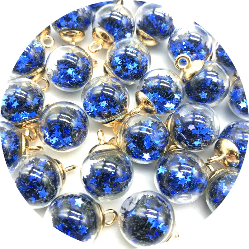 Фото 5/10 шт. 16 мм яркие прозрачные стеклянные шарики для изготовления - купить