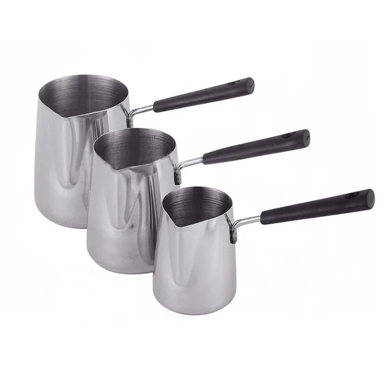 Milk Frothing Jug Stainless Steel Long handle Handle Wax Melting Pot Espresso Steaming Pitcher Pull Flower Cup Coffee Tools
Milk Frothing Jug Stainless Steel Long handle Handle Wax Melting Pot Espresso Steaming Pitcher Pull Flower Cup Coffee Tools