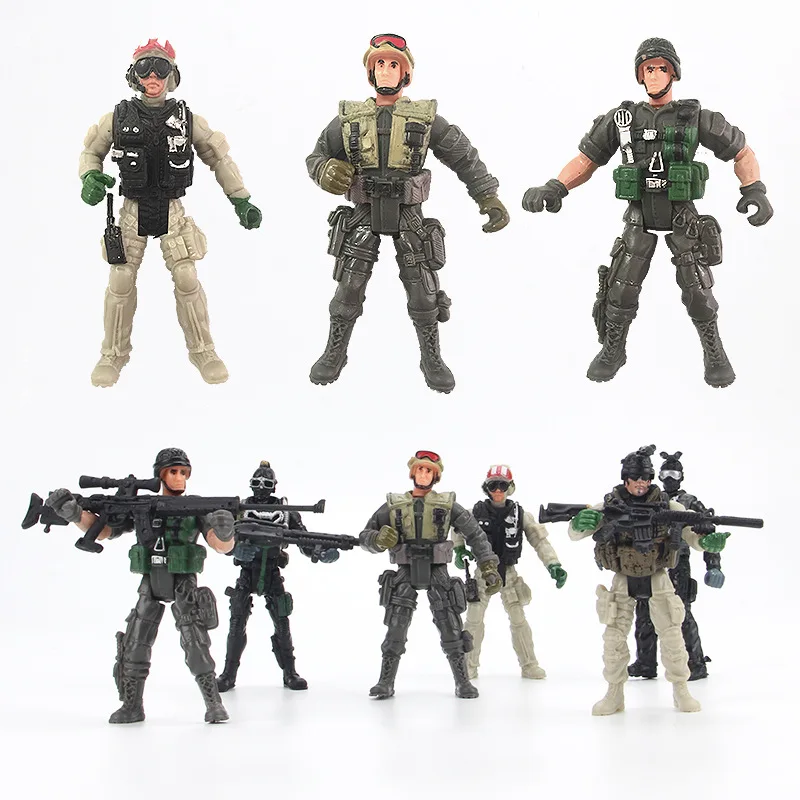 Joint movable soldier model 10cm small doll military soldier soldier with weapon boy toy birthday gift assemblyA set of
Joint movable soldier model 10cm small doll military soldier soldier with weapon boy toy birthday gift assemblyA set of