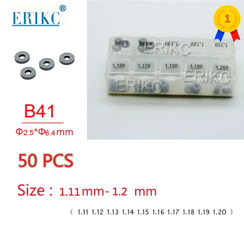 50PCS Common Rail Injector Adjustment Shims B41 Size 1.11mm-1.20mm Fuel Injector Adjustment Sealing Washer for BOSCH 0445110#
50PCS Common Rail Injector Adjustment Shims B41 Size 1.11mm-1.20mm Fuel Injector Adjustment Sealing Washer for BOSCH 0445110#