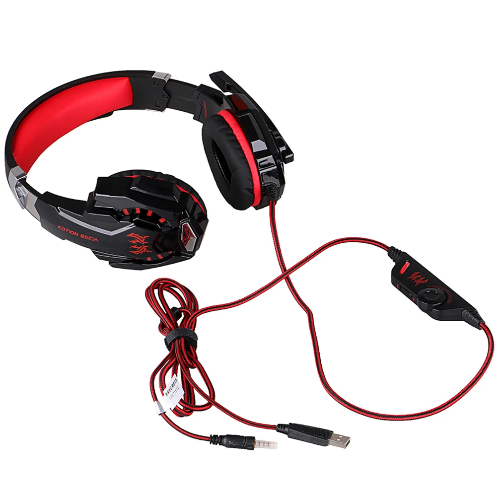 G9000 Earphone Boy Gaming Over-ear Headphones LED Lights Stereo Headset Earphone With Mirophone For Smart Phone and Computer
G9000 Earphone Boy Gaming Over-ear Headphones LED Lights Stereo Headset Earphone With Mirophone For Smart Phone and Computer