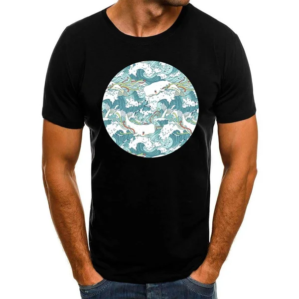 whales and waves pattern T-shirt Men Summer New Cool Funny T Shirt Printing Mens Hip Hop Tshirt
whales and waves pattern T-shirt Men Summer New Cool Funny T Shirt Printing Mens Hip Hop Tshirt