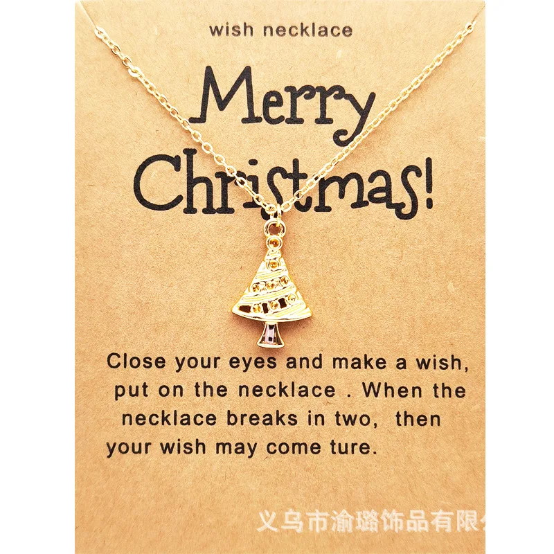 Christmas Necklace for Women Clavicle Chain Snowflake Santa Claus Tree Deer Pendant Choker Girl Fashion Party Daily Jewelry Gift
Christmas Necklace for Women Clavicle Chain Snowflake Santa Claus Tree Deer Pendant Choker Girl Fashion Party Daily Jewelry Gift