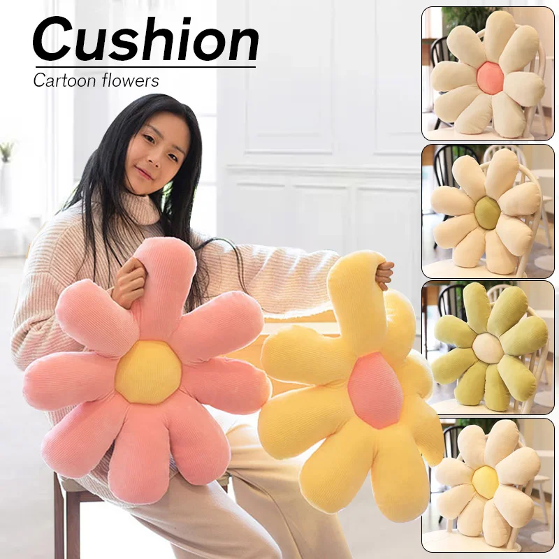 Cute Daisy Throw Pillow Daisy Flower Plush Pillow Lifelike Lovely Sunflower Toy Cushion Home Sofa Decor Seat Chair Cushions 
Cute Daisy Throw Pillow Daisy Flower Plush Pillow Lifelike Lovely Sunflower Toy Cushion Home Sofa Decor Seat Chair Cushions