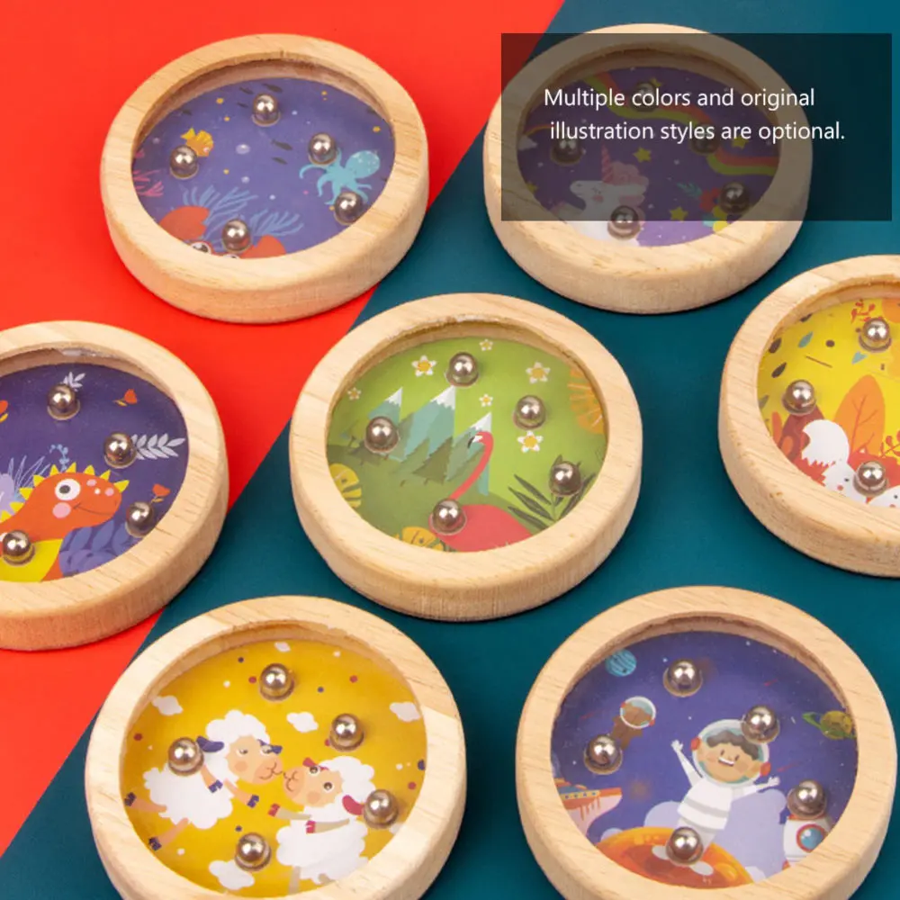 3Pcs Children Puzzle Wooden Palm Balance Game Running Maze Toys for Kids 
3Pcs Children Puzzle Wooden Palm Balance Game Running Maze Toys for Kids