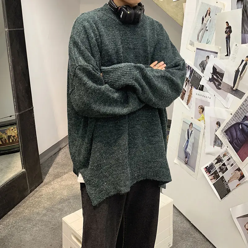 Korean Sweater Men's Warm Fashion Casual Knitted Pullover Men Wild Loose Autumn Winter Oversize Sweater Mens Clothes M-XL
Korean Sweater Men's Warm Fashion Casual Knitted Pullover Men Wild Loose Autumn Winter Oversize Sweater Mens Clothes M-XL