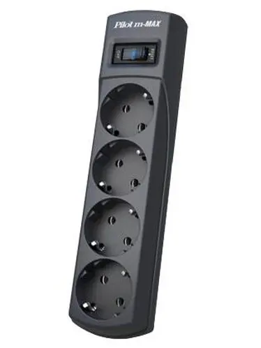 Сетевой фильтр Pilot m Max 4 euro outlets 5m black|Электротовары| |