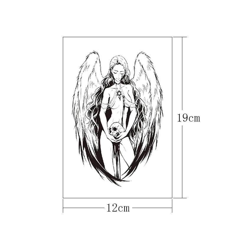 Временные татуировки крылья Ангела водонепроницаемые женские окрашенные боди