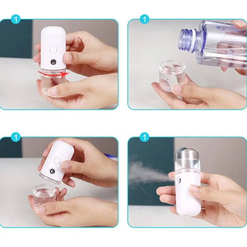 30ML Mini Nano Sprayer USB Cooling Mist Mini Face Humidifier Hydrating Anti-aging Wrinkle Beauty Exquisite Skin Care Equipment
30ML Mini Nano Sprayer USB Cooling Mist Mini Face Humidifier Hydrating Anti-aging Wrinkle Beauty Exquisite Skin Care Equipment