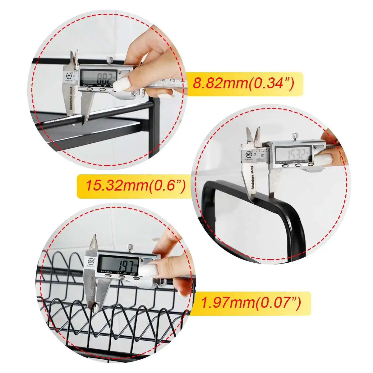 2 Tier Multi-use Stainless Steel Dishes Rack Dual Sink Drain Rack Adjustable Kitchen Oragnizer Rack Dish Shelf Sink Drying Rack
2 Tier Multi-use Stainless Steel Dishes Rack Dual Sink Drain Rack Adjustable Kitchen Oragnizer Rack Dish Shelf Sink Drying Rack