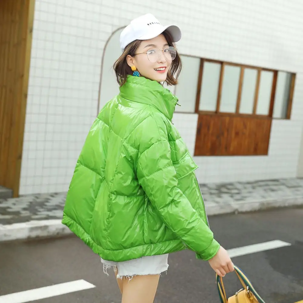 Bright Face Down Jacket Women 2020 New White Duck Down Stand-up Collar Loose Short Autumn And Winter Jacket Women Down Coat
Bright Face Down Jacket Women 2020 New White Duck Down Stand-up Collar Loose Short Autumn And Winter Jacket Women Down Coat