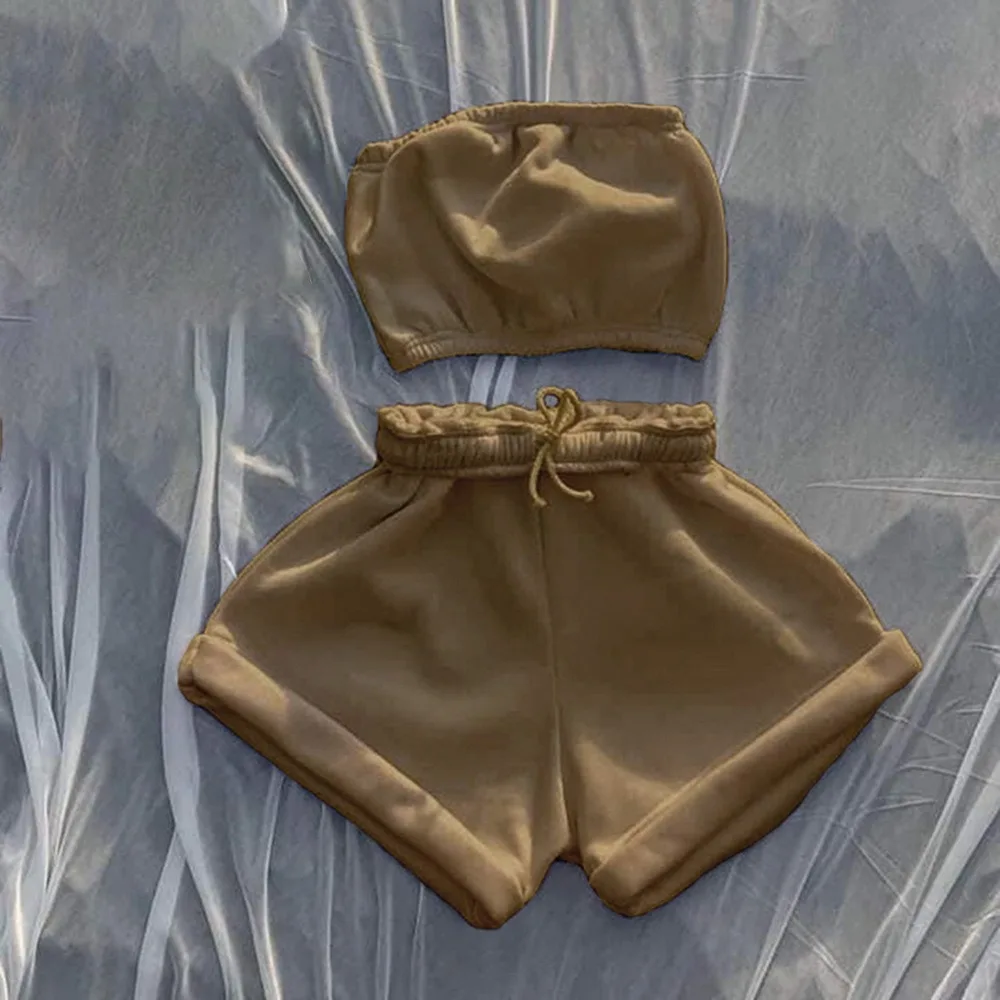 Litthing Casual Cotton Sportswear Two Piece Sets Women Sleeveless Top+Drawstring Elastic Shorts Matching Set Athleisure Outfits
Litthing Casual Cotton Sportswear Two Piece Sets Women Sleeveless Top+Drawstring Elastic Shorts Matching Set Athleisure Outfits