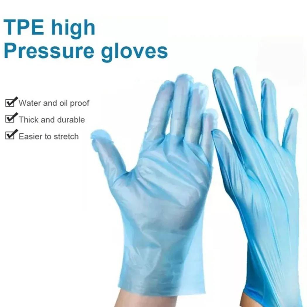 100Pcs Clear TPE Gloves Disposable Latex Free Gloves Household Handling Food Lab Work Home Kitchen Supplies Cleaning Tools
100Pcs Clear TPE Gloves Disposable Latex Free Gloves Household Handling Food Lab Work Home Kitchen Supplies Cleaning Tools