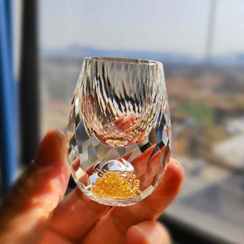 High-end Gold Foil Baijiu Glass Crystal Glass Home Diamond Jinshan Small Size Cup Wine Cup Wine Box Wine Glass
High-end Gold Foil Baijiu Glass Crystal Glass Home Diamond Jinshan Small Size Cup Wine Cup Wine Box Wine Glass