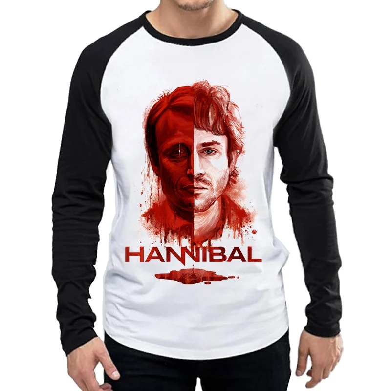 Hannibal T-Shirt Long Sleeve Mens Hannibal Logo Tops Tees Spring Fashion White Color Full Sleeve TV Drama Clothes Unisex
Hannibal T-Shirt Long Sleeve Mens Hannibal Logo Tops Tees Spring Fashion White Color Full Sleeve TV Drama Clothes Unisex