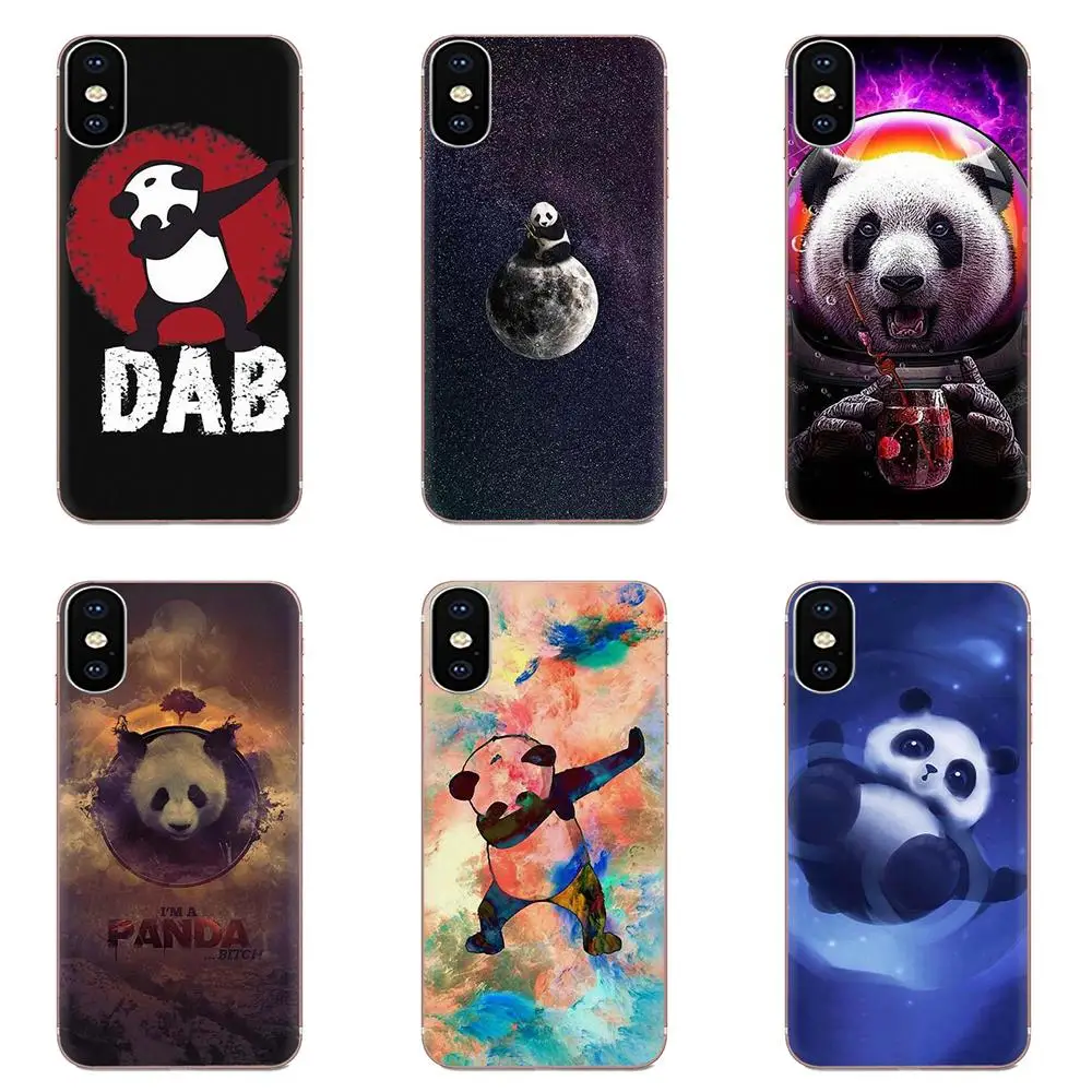 Для Apple iPhone 4 4S 5 5C 5S SE 6 6S 7 8 11 Plus Pro X XS Max XR чехлы для телефонов Dabbing Panda | Мобильные