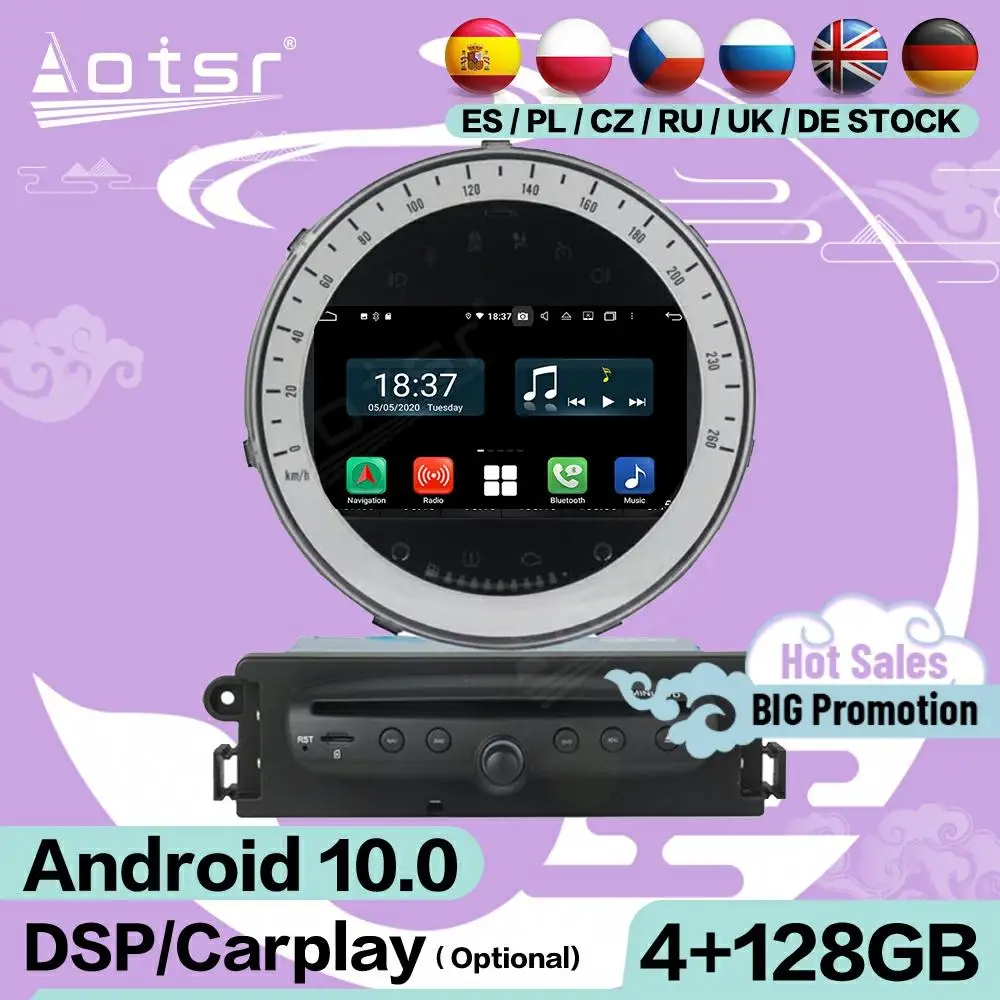 128G Carplay Multimedia Stereo Android 10 For BMW MINI 2006 2007 2008 2009 2010 2012 2013 GPS IPS Video Radio Receiver Head Unit
128G Carplay Multimedia Stereo Android 10 For BMW MINI 2006 2007 2008 2009 2010 2012 2013 GPS IPS Video Radio Receiver Head Unit