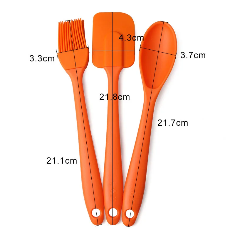 3PCS/Set Silicone Cake Cream Spatula Barbecue Butter Brush Dough Batter Mixing Spoon Handheld Baking Tools Suit Kitchen Utensil
3PCS/Set Silicone Cake Cream Spatula Barbecue Butter Brush Dough Batter Mixing Spoon Handheld Baking Tools Suit Kitchen Utensil