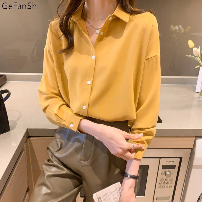 2022 Autumn Long sleeve Shirt Women White Turn Down Collar Basic Casual Teen Gril Oversize Shirt Women Loose Blouse
2022 Autumn Long sleeve Shirt Women White Turn Down Collar Basic Casual Teen Gril Oversize Shirt Women Loose Blouse