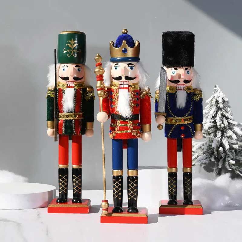 38cm Wooden Craft Large Nutcracker Doll Puppet Figurines Christmas Desktop Decor Toy Child Kids Gift Easter Soldier Model
38cm Wooden Craft Large Nutcracker Doll Puppet Figurines Christmas Desktop Decor Toy Child Kids Gift Easter Soldier Model