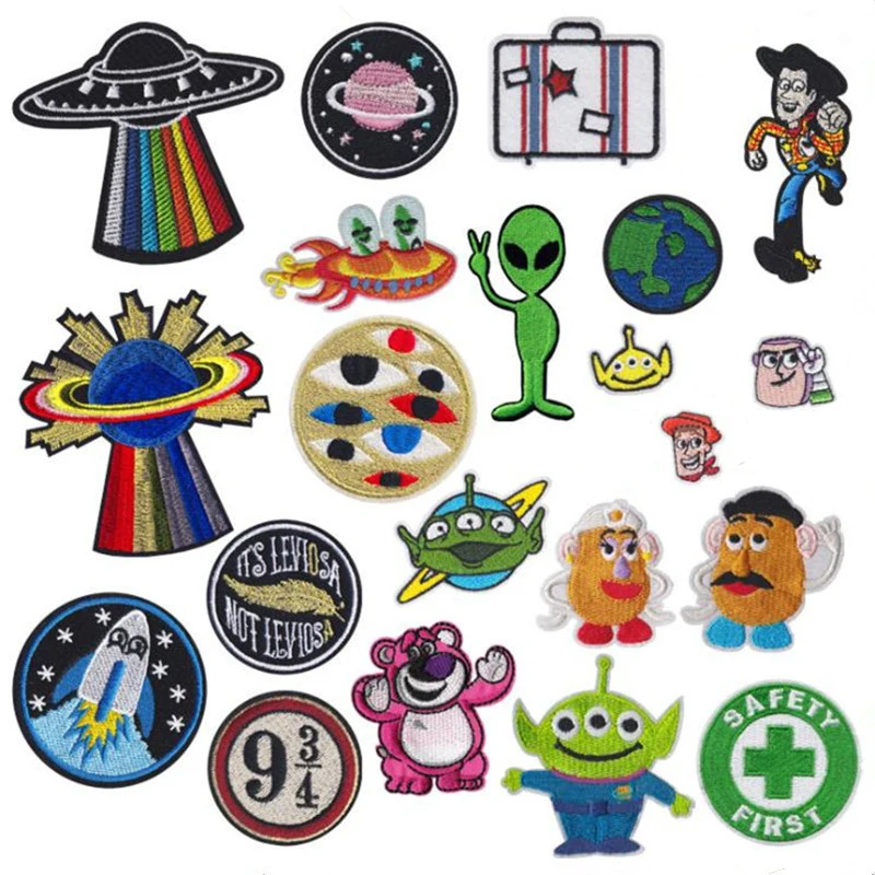 Disney Toy Story patch Cartoon Alien Iron on patch Embroidered clothes stickers For clothing Kid Garment Appliques
Disney Toy Story patch Cartoon Alien Iron on patch Embroidered clothes stickers For clothing Kid Garment Appliques