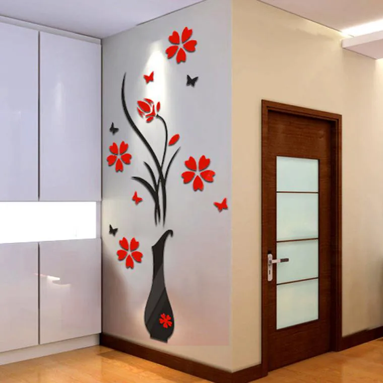 Vintage 3D Wall Stickers Home Decor Kit Pictures DIY Kitchen Vase Flower Tree Crystal Arcylic Decal Room Decor
Vintage 3D Wall Stickers Home Decor Kit Pictures DIY Kitchen Vase Flower Tree Crystal Arcylic Decal Room Decor