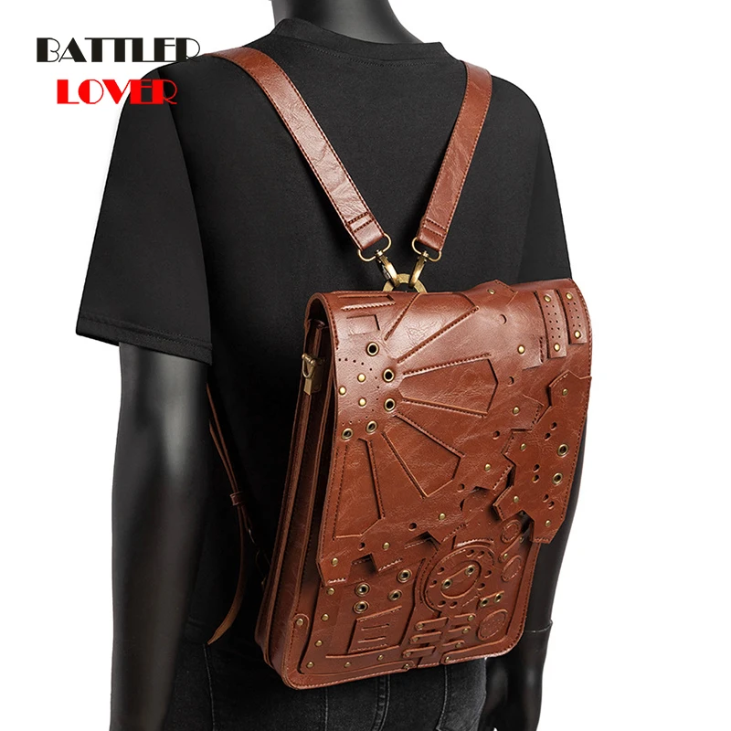 Vintage Shoulder Bag Women Backpack Steampunk Backpacks for School Teenagers Girls Rivet Casual Daypack Men's Travel Rucksack
Vintage Shoulder Bag Women Backpack Steampunk Backpacks for School Teenagers Girls Rivet Casual Daypack Men's Travel Rucksack