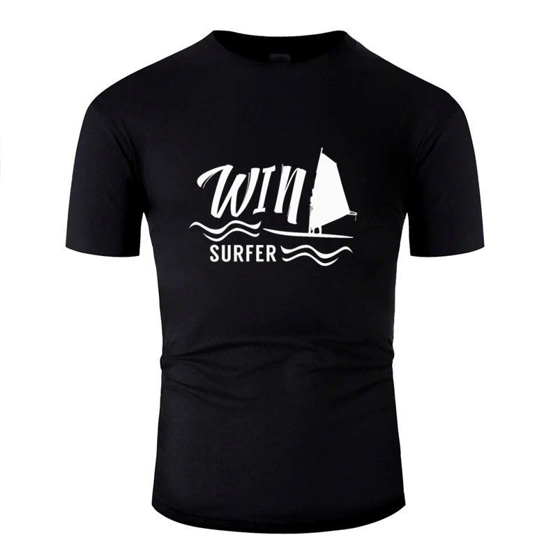 Vintage Windsurfing Gifts Windsurfer Windsurf Surfer T Shirt Men Outfit Women Tshirts O Neck Streetwear | Мужская