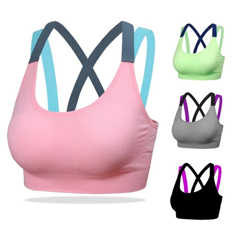 Women Breathable Sports Bra Absorb Sweat Shockproof Padded Sports Bra Top Athletic Gym Running Fitness Yoga Sports Tops
Women Breathable Sports Bra Absorb Sweat Shockproof Padded Sports Bra Top Athletic Gym Running Fitness Yoga Sports Tops