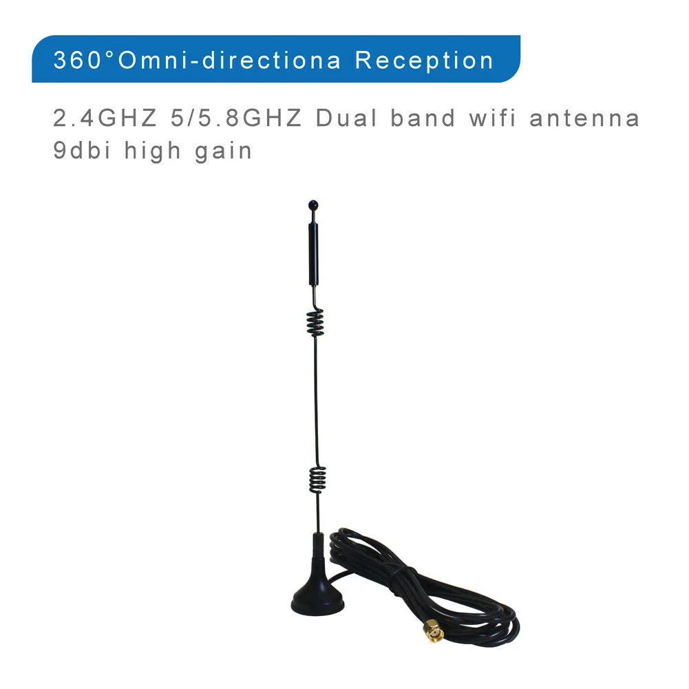 12dBi RP-SMA 2.4GHz 5GHZ High Gain WiFi Router Antenna For Wireless IP Camera Brand New And High Quality
12dBi RP-SMA 2.4GHz 5GHZ High Gain WiFi Router Antenna For Wireless IP Camera Brand New And High Quality