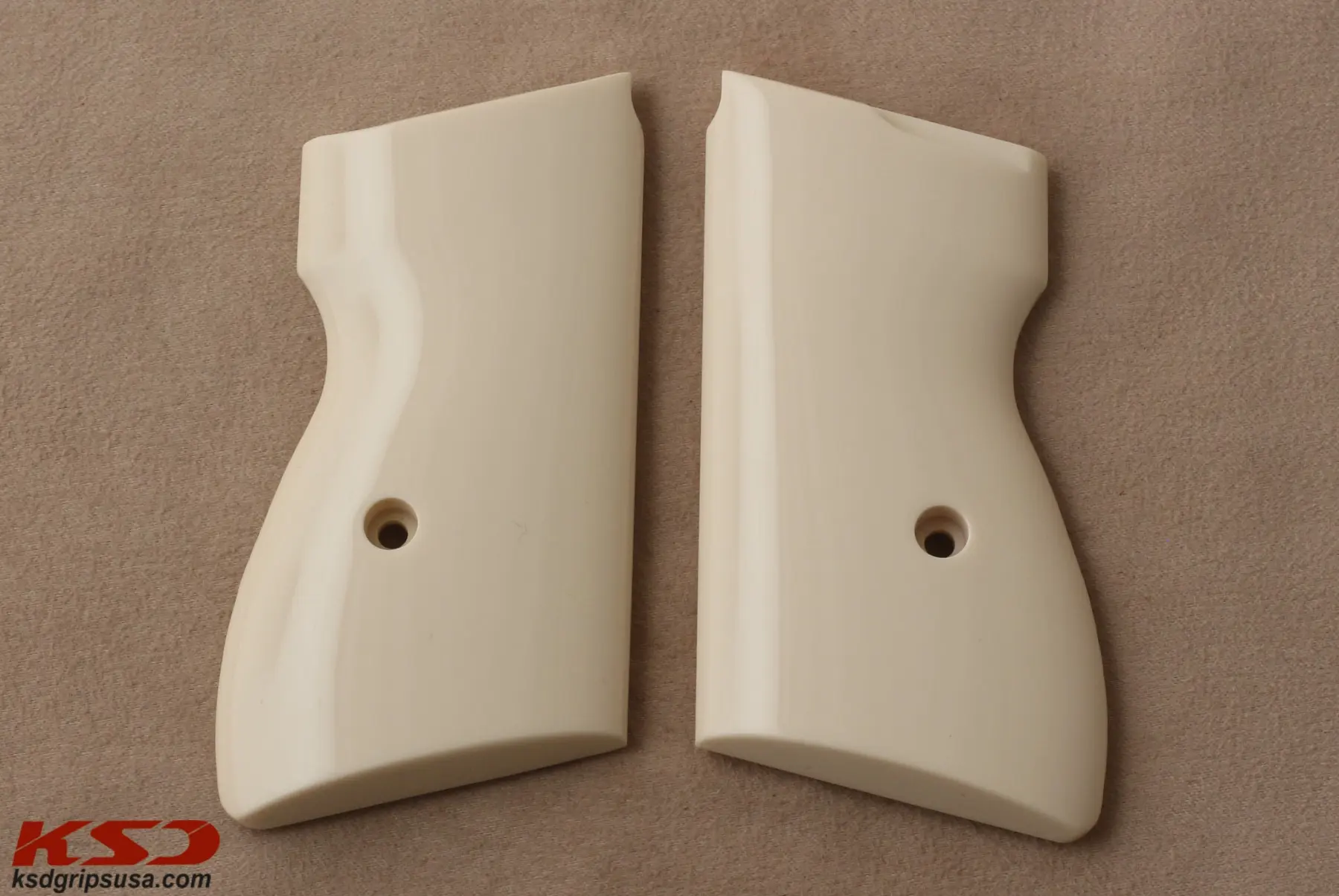 

KSDGrips SLP 1 / 7.65 Model Compatible Ivory Acrylic Grip for Replacement
