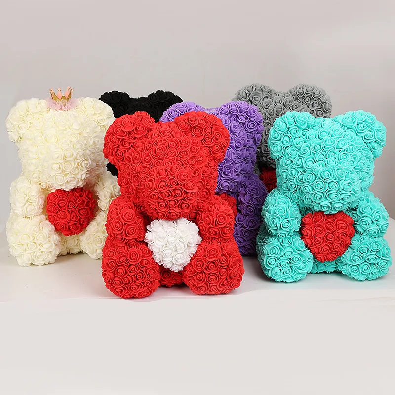 DIY40cm Teddy Rose Bear Artificial Flower Rose Bear Anniversary Christmas Gift Valentine's Day Wedding Party Birthday Decoration
DIY40cm Teddy Rose Bear Artificial Flower Rose Bear Anniversary Christmas Gift Valentine's Day Wedding Party Birthday Decoration