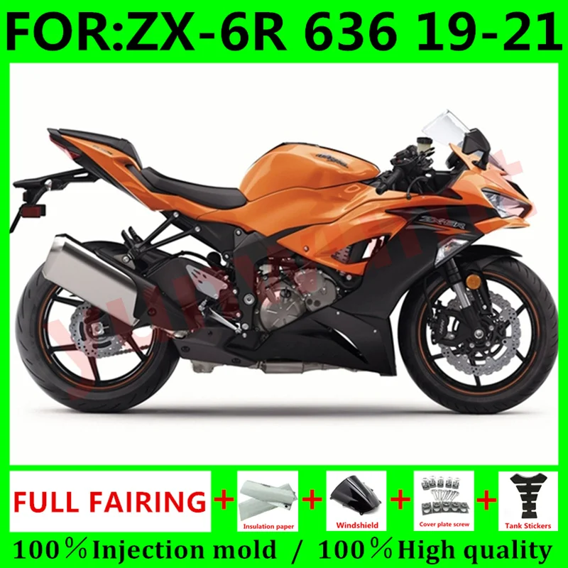 NEW ABS Motorcycle Injection mold Whole Fairings kit for ZX-6R 636 ZX6R 2019 2020 2021 19 20 21 6r fairing bodywork orange black
NEW ABS Motorcycle Injection mold Whole Fairings kit for ZX-6R 636 ZX6R 2019 2020 2021 19 20 21 6r fairing bodywork orange black