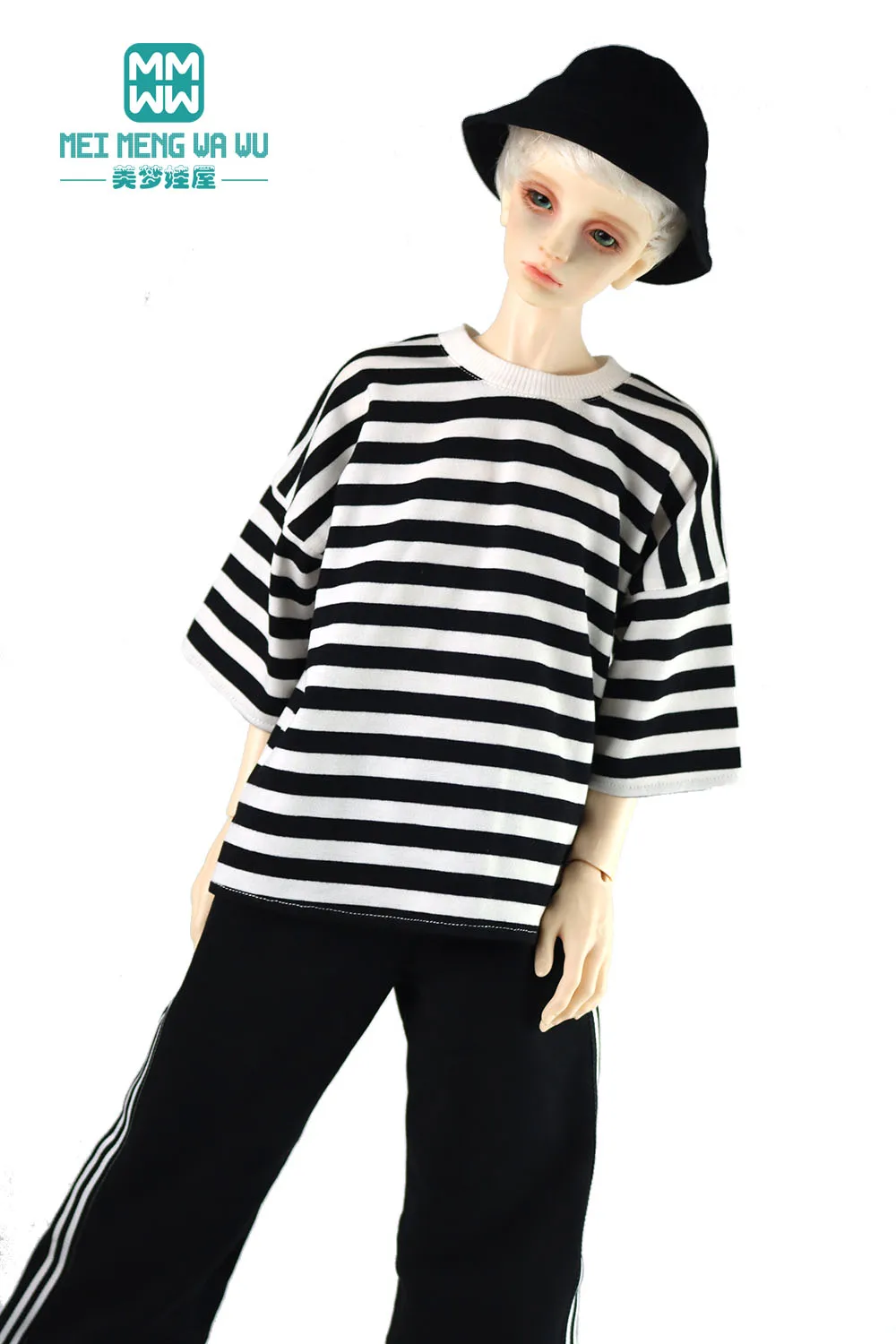 BJD doll clothes Fashion striped T-shirt, sweatpants for 68--75cm BJD SD17 POPO68 1/3 Toys Spherical joint Doll
BJD doll clothes Fashion striped T-shirt, sweatpants for 68--75cm BJD SD17 POPO68 1/3 Toys Spherical joint Doll