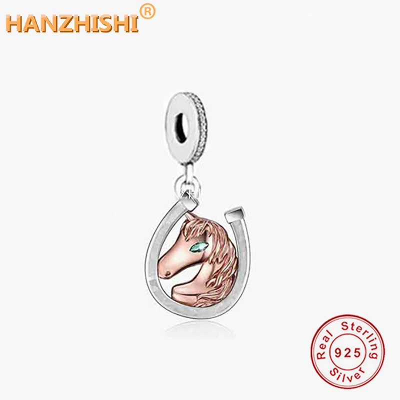 925 Sterling Silver Rose Gold Horse Dangle Charms Beads Fit Original Brand Bracelet Necklace Jewelry Gift For Girlfriend Wife
925 Sterling Silver Rose Gold Horse Dangle Charms Beads Fit Original Brand Bracelet Necklace Jewelry Gift For Girlfriend Wife