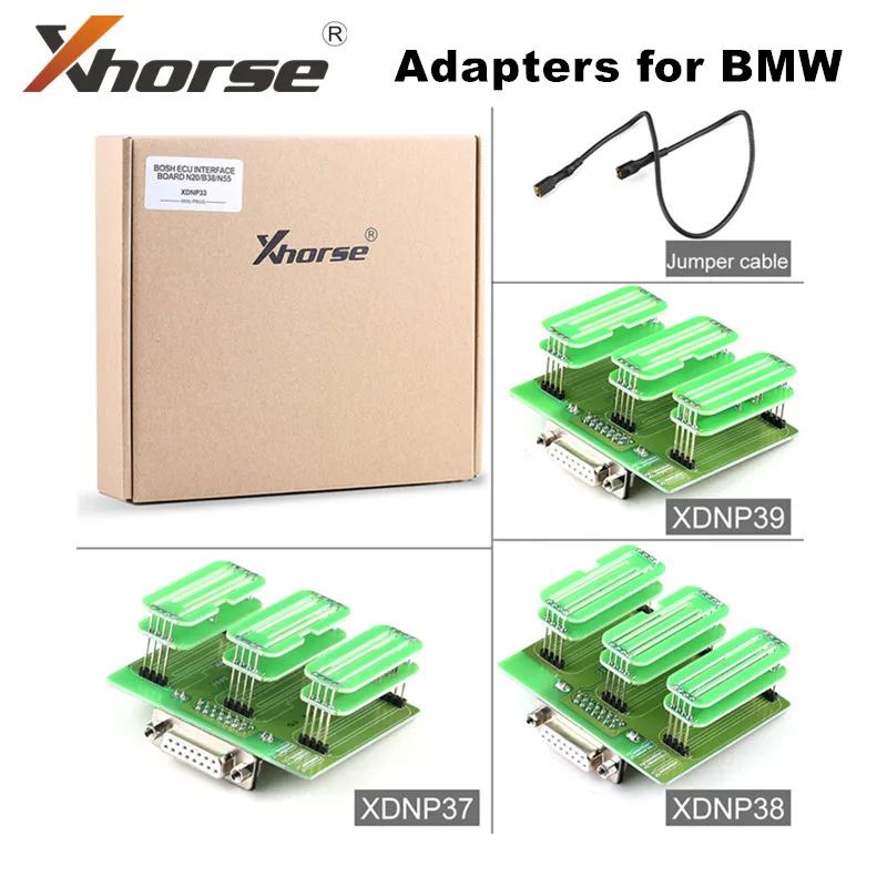 Xhorse for BMW N20, B38, N44 ECU Interface Board Set (XDNP33, 3pcs) for Mini Prog and VVDI Key Tool Plus
Xhorse for BMW N20, B38, N44 ECU Interface Board Set (XDNP33, 3pcs) for Mini Prog and VVDI Key Tool Plus