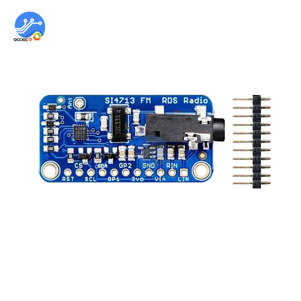 SI4713 Stereo FM Transmitter Module Digital Wireless Radio Regulator Interface LED Indication 2 Channel Input Board with Needle
SI4713 Stereo FM Transmitter Module Digital Wireless Radio Regulator Interface LED Indication 2 Channel Input Board with Needle