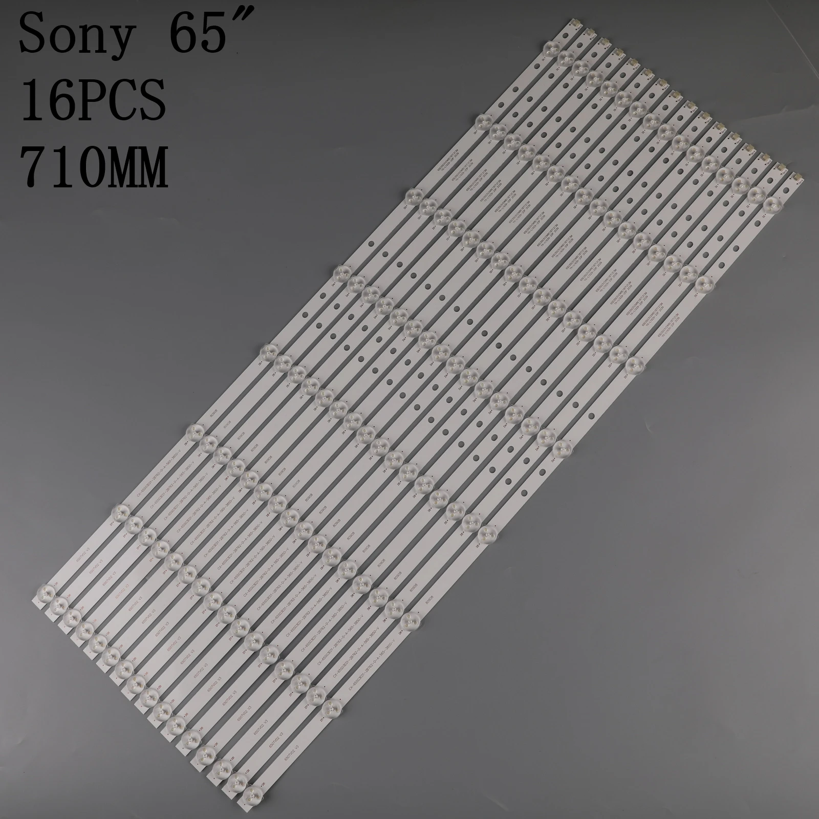 Led backlight KDL-65W850 650TV02 V3 CX-65S03E01-2B762-0A-565-3850 CX-65S03E01-2B753-0-A-5CN-3182-V 8 lamps
Led backlight KDL-65W850 650TV02 V3 CX-65S03E01-2B762-0A-565-3850 CX-65S03E01-2B753-0-A-5CN-3182-V 8 lamps