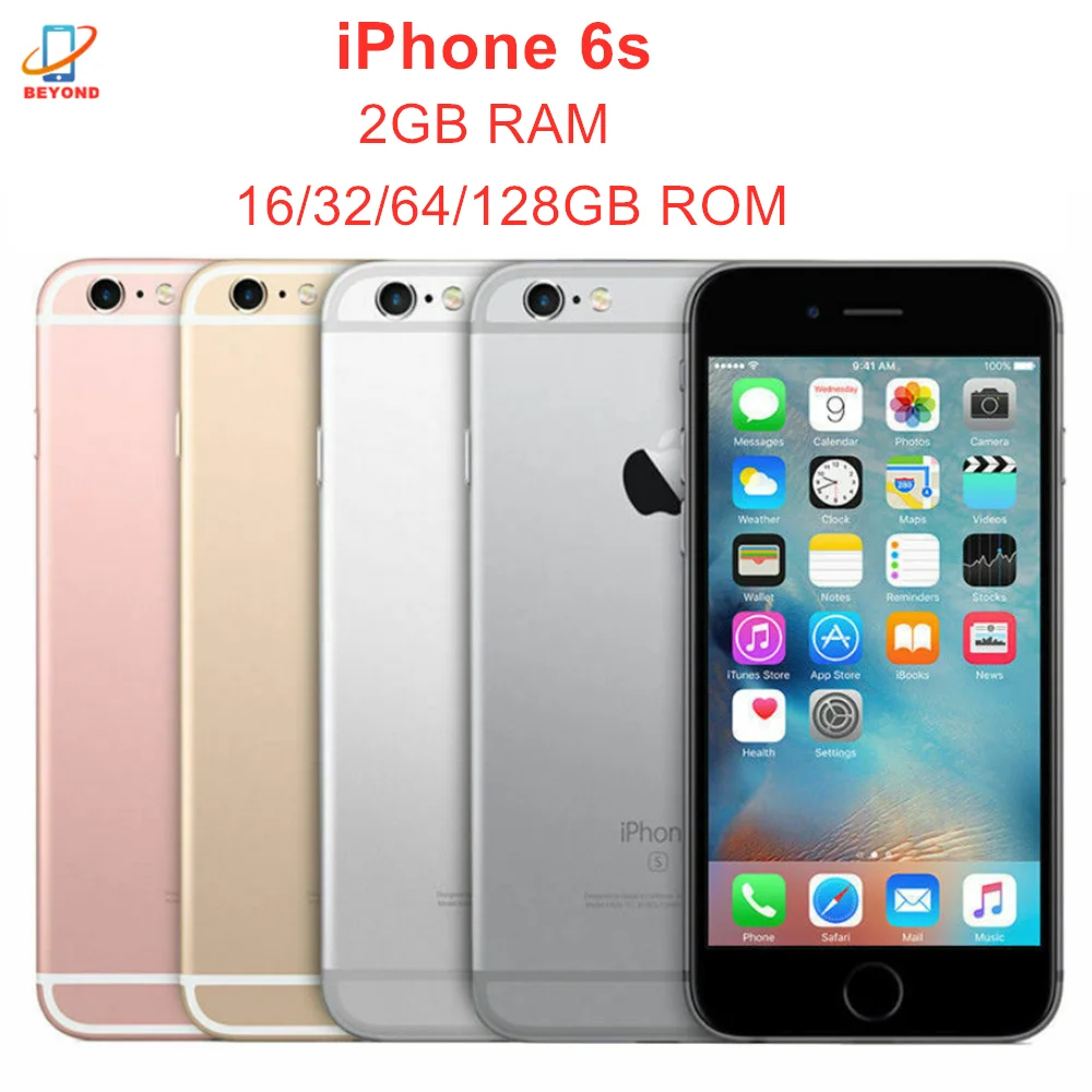 

Apple iPhone 6s 16GB 32GB 64GB 128GB 2GB RAM 4.7" IPS LCD 4G LTE Dual Core IOS A9 12MP&5MP Original Unlocked Mobile Phone